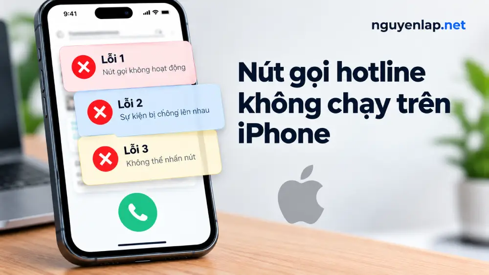 Nút gọi hotline không chạy trên iPhone: ba lỗi chồng lên nhau